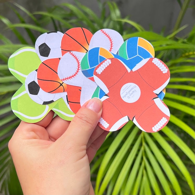 Forminha de Doce Brigadeiro Bolas Bolas Esportivas - Aniversário Infantil - Lembrancinha