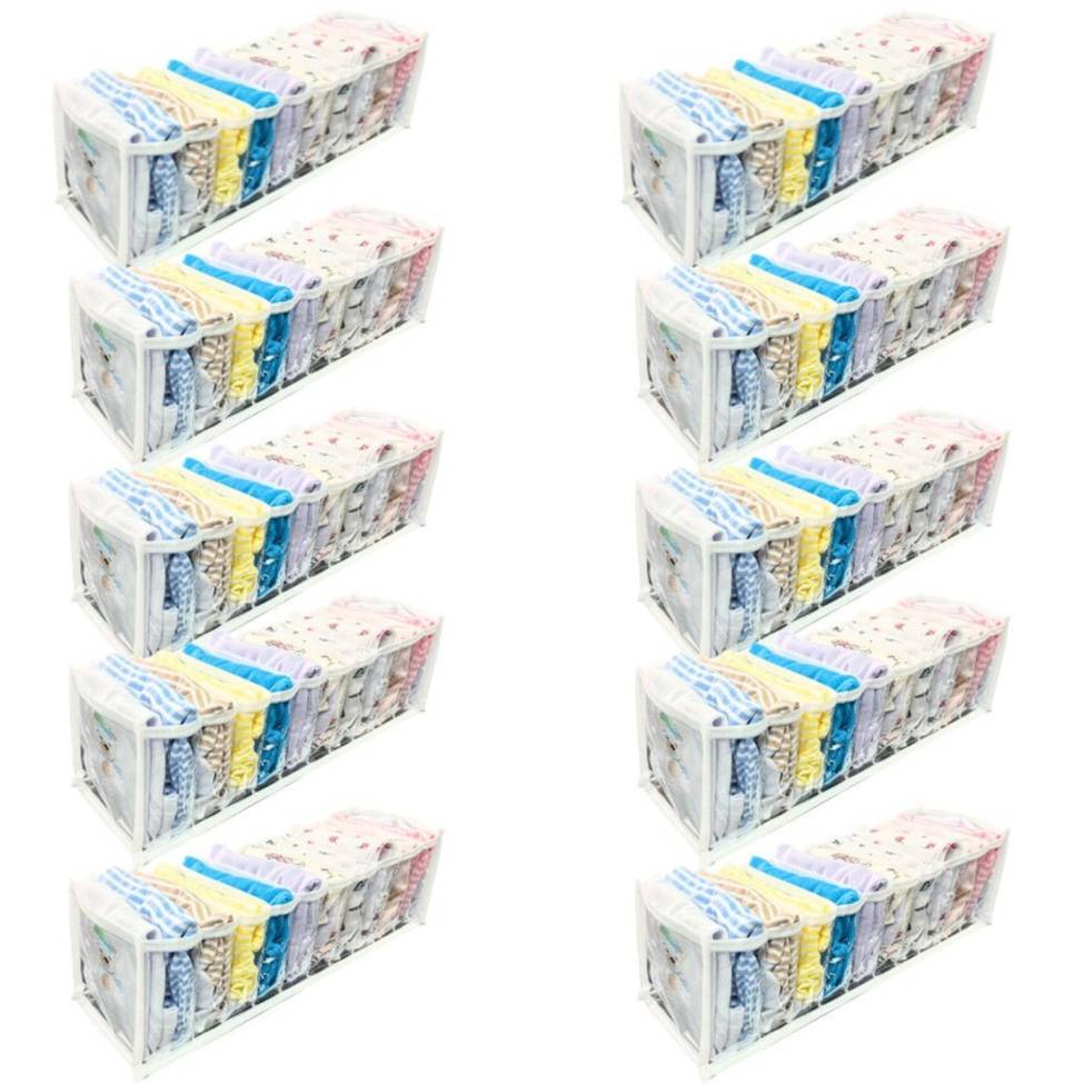 Kit 10 Comeia Organizadora de Gaveta bebe P Premium com 10 espaços - Maison Plus