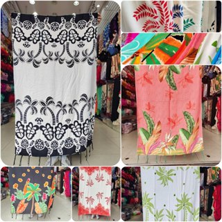 Canga De Praia em Viscose/Viscolinho Com Franjas Multicoloridas Com Variações De Estampas / 100 X 150cm Moda De Praia em Oferta na Shopee