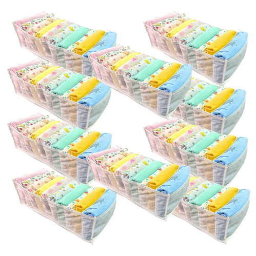 10 Colmeia Organizador de guarda roupa M TNT - Premium com 10 espaços cada - Maison Plus