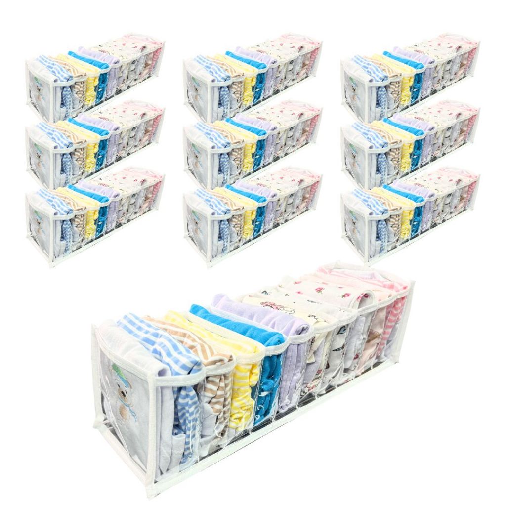 10 Comeia Organizadora bebe 10x12x35 PREMIUM com 10 nichos cada - Maison Plus