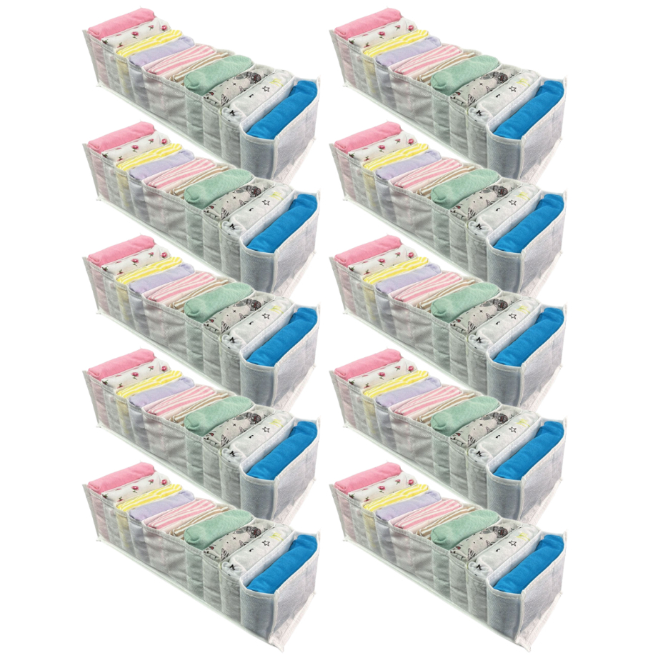 10 Organizador de gaveta TNT 10x11x35 Premium com 10 nichos cada - Maison Plus