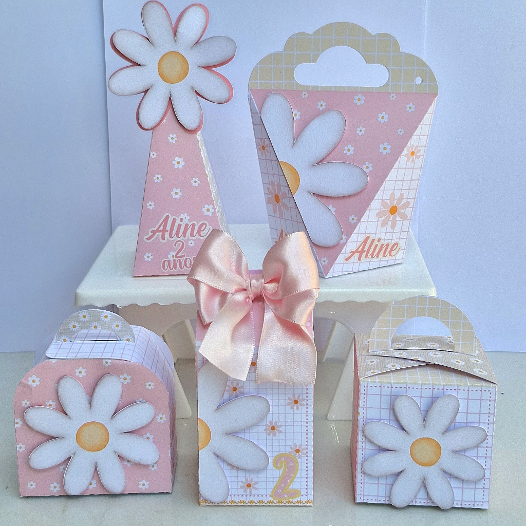 Lembrancinhas personalizada margarida - caixinhas personalizadas - festa margarida