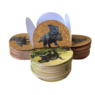 50 ~ 200 Forminhas 4 pétalas DINOSSAURO Festas aniversários em Oferta na Shopee