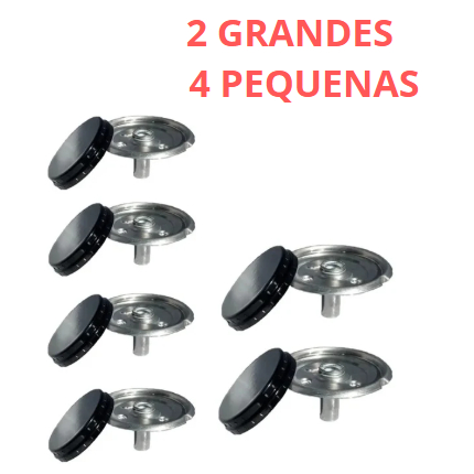 Kit Espalhador + Queimador Fogão Esmaltec Veneza 6 Bocass