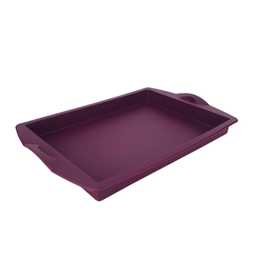 Tupperware Forma de Silicone Retangular Roxa