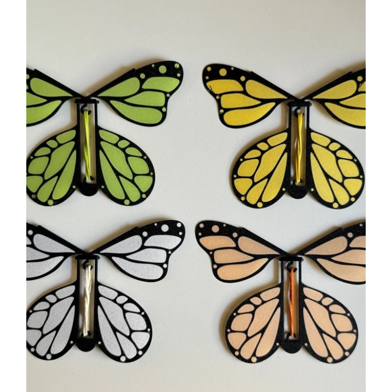 Borboleta Voadora para Livro - Ao abrir o livro a borboleta voa - VÁRIAS CORES - 3D