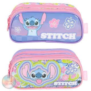 Estojo Escolar Triplo Stitch Luxcel em Oferta na Shopee