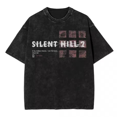 Camiseta Camisa Blusa Algodão Unissex silent hill 2 filme de terror em meus sonhos inquietos
