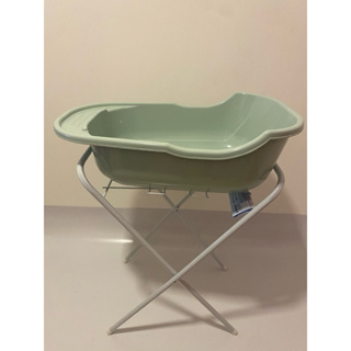 Kit Banho Banheira 34 litros grande e suporte resistente menino menina infantil em Oferta na Shopee