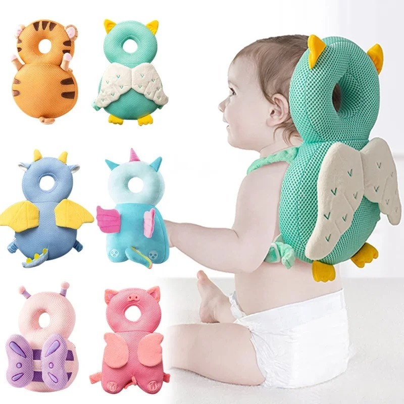 Mochila Almofada com Capacete Protetor de Cabeça para Bebê / Criança