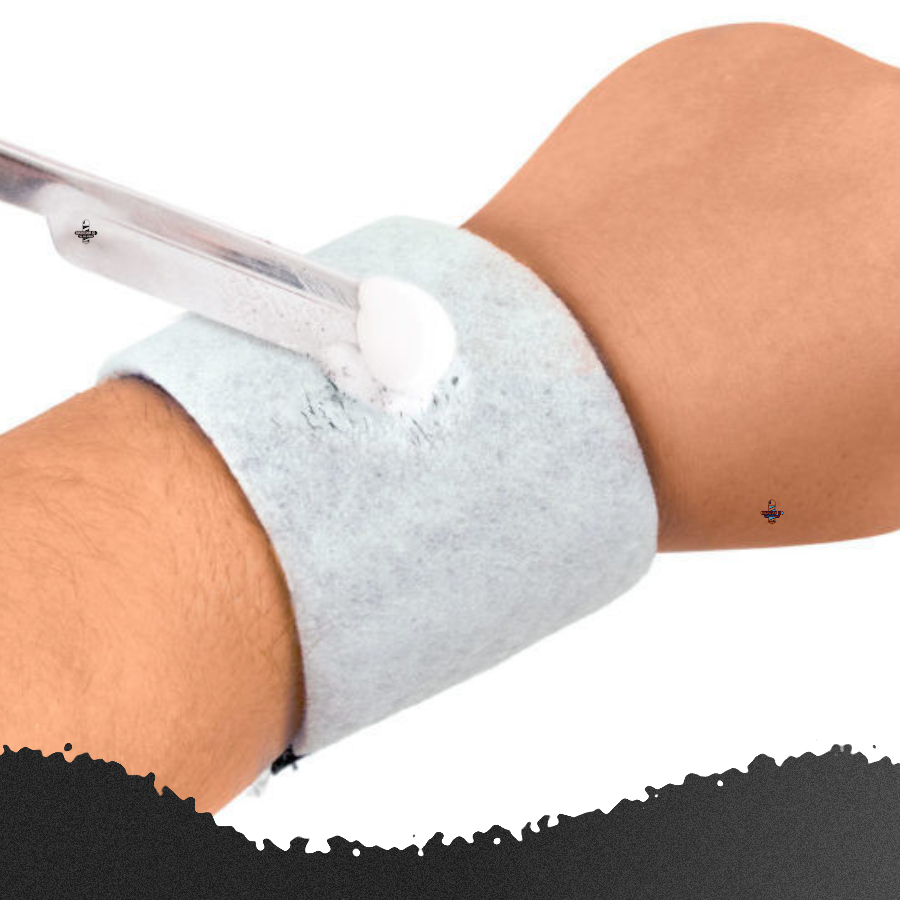 Pulseira Higiênica Barbeiro Braço Barbearia + 100 Refil Uso profissional