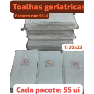 Kit 4 pacotes de toalha umedecidas geriatrica em Oferta na Shopee