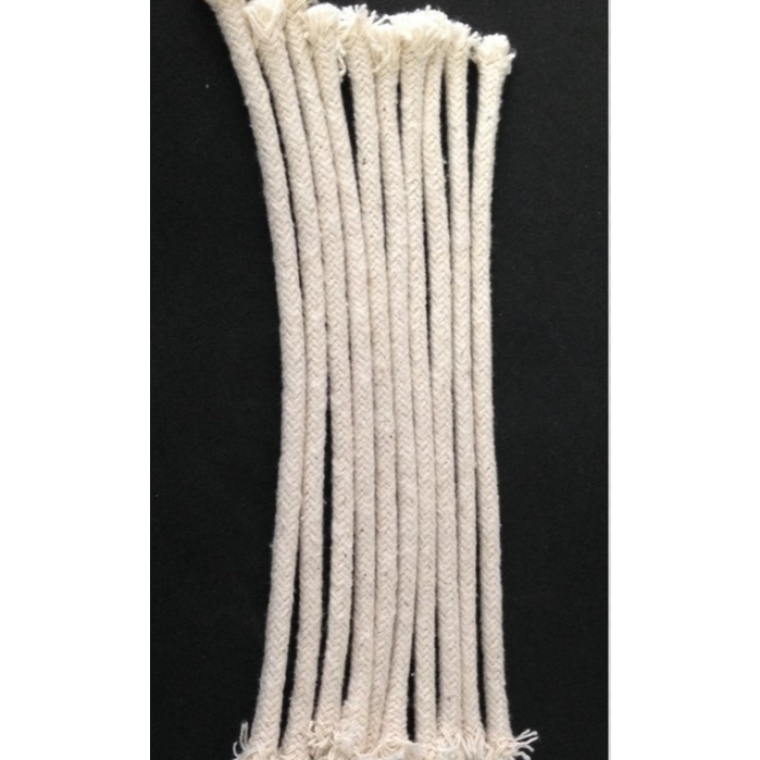 Pavio 100%algodão para lamparina 10und de 30cm, tocha lampião, tocha lampião, tocha de bambu