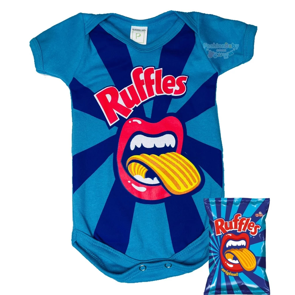 Body Bebê Temático Fantasia Infantil - Salgadinho Ruffles