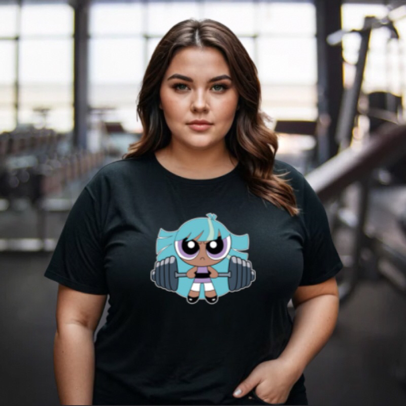 Camiseta Camisa T-shirt Academia Gym Fitness blogueira tumbler Estrelinha As Meninas Super Poderosas Blusa Algodão