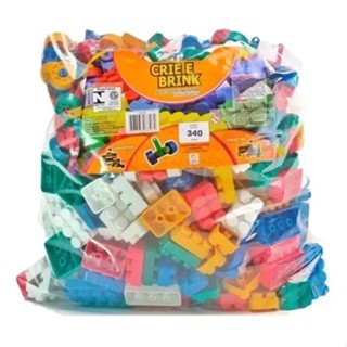 Blocos De Montar infanti 340 peças Brinquedo Educativo e Didático com rodinhas em Oferta na Shopee