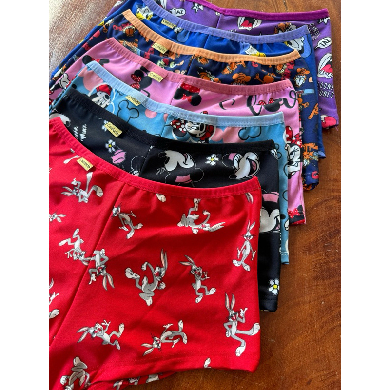 Kit Shortinho Conforto Estilo Boxer Não Marca Forro Algodão Lingerie Feminina Adulto Para Dormir