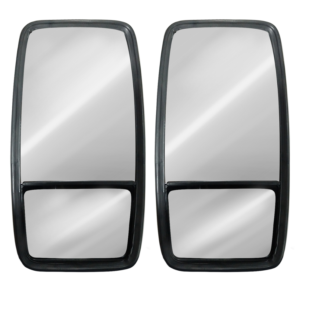 Espelho Retrovisor Bipartido Universal Ford Mb Chevrolet