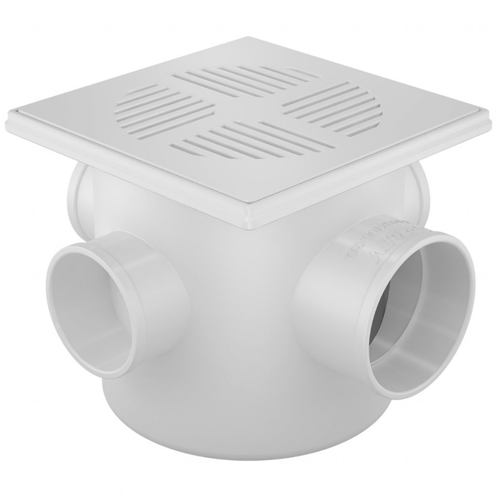 Caixa Sifonada Quadrada Branca 150mm X 150mm X 50mm Fortlev em Oferta na Shopee