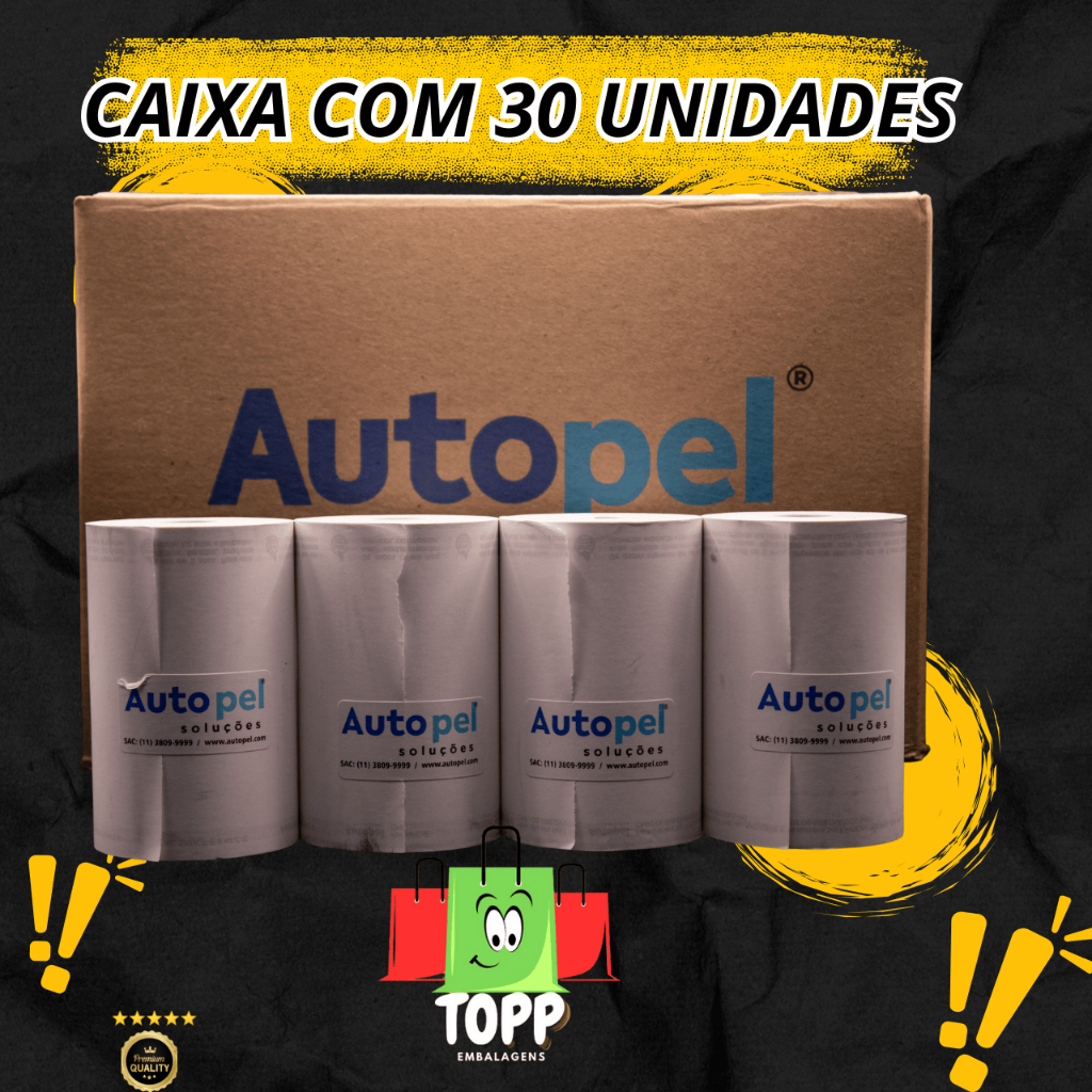 Bobina Térmica 80mm x 40m - Ideal para Impressoras Fiscais, PDV e Cupons