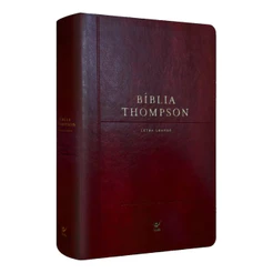 Bíblia Thompson de Estudo | AEC | Letra Grande | Capa Luxo Vinho