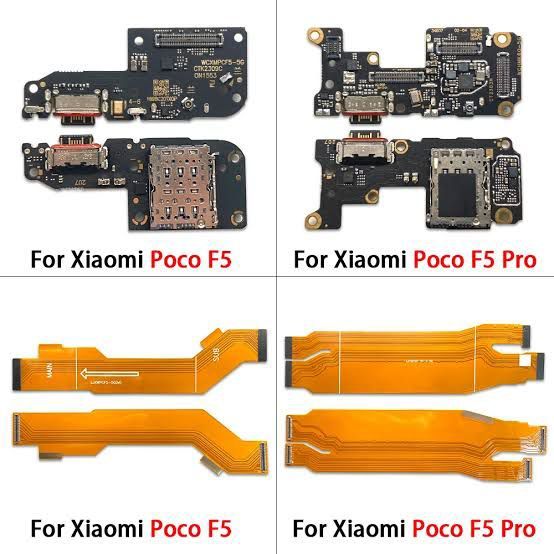PLACA DE CARGA Flex Cabo Flat Usb Ponte Dock Main Para Xiaomi Poco F5 F5 PRO #ORIENTALFLEX