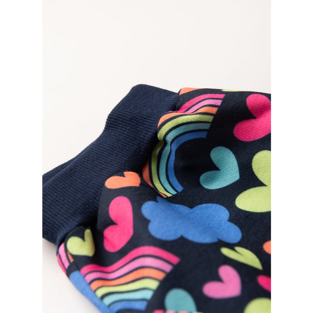 Jaqueta Inverno Menina Com Capuz em Moletom Corações