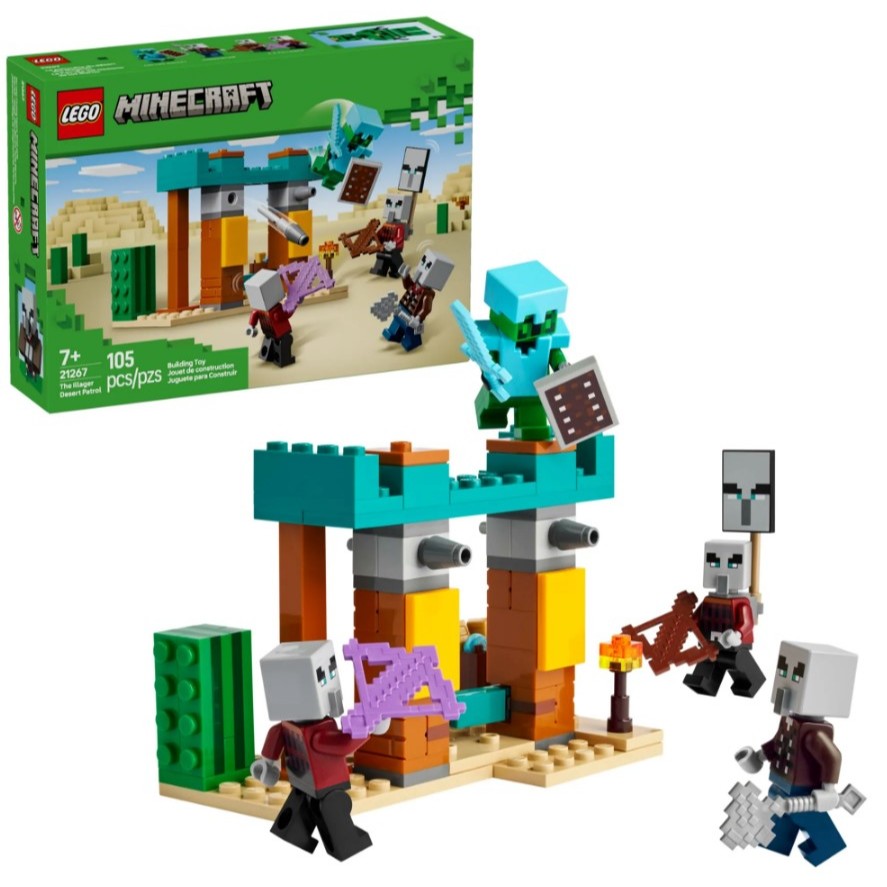 Lego Minecraft Patrulha do Deserto Illager 21267 - Mom & Baby