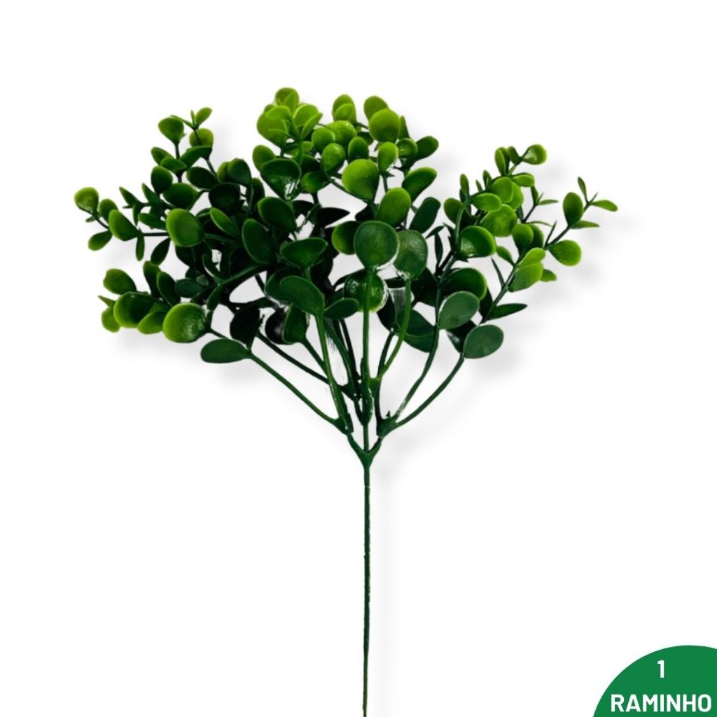 1 Pick folhagem verde artificial mini eucalipto | para decoração e vaso