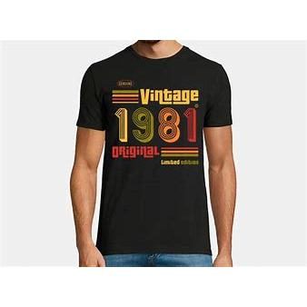 camiseta vintage  1980 e 1981 camisa basica unissex em Oferta na Shopee