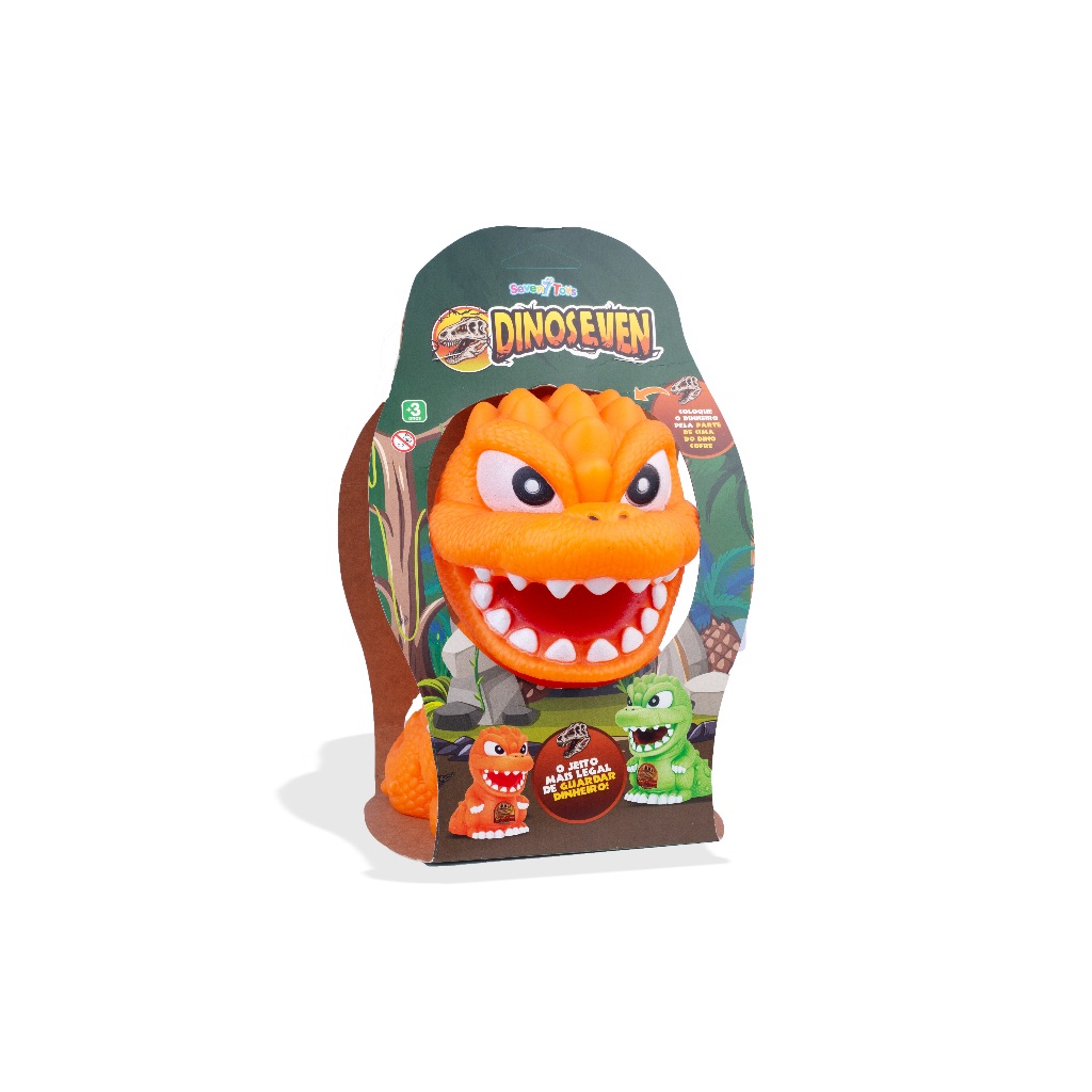 DINOSSAURO COFRE DINO COFRE - PEDE DINHEIRO - 7 FRASES SUPER ENGRAÇADAS