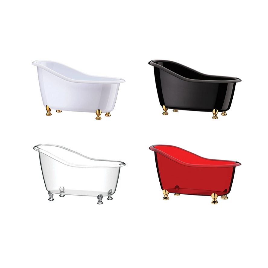 Banheira Decorativa 1000ml Organizadora Drink Decor Multiuso Cachepô Banheiro Porta Objeto Mini