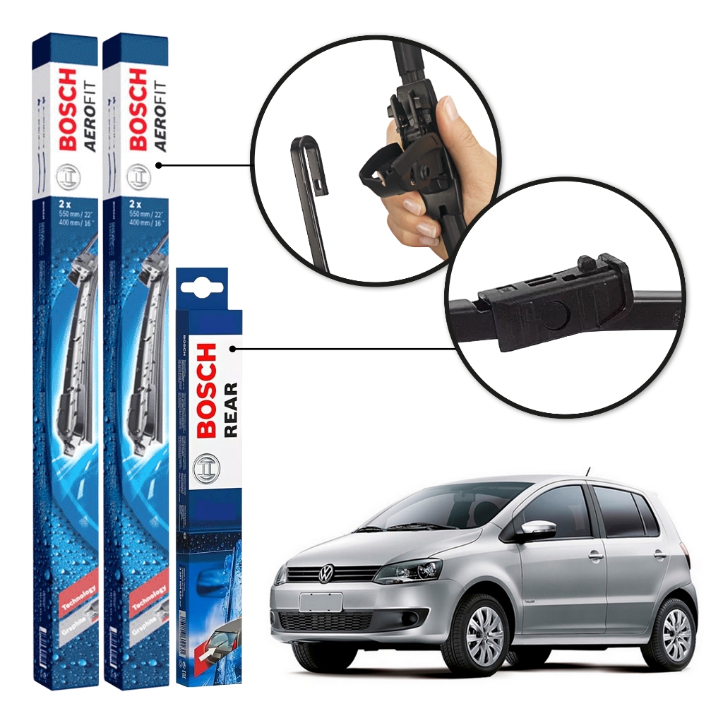 kit 3 Palhetas Dianteiras + Traseira Vw Fox 2010 a 2012 Gancho em Oferta na Shopee
