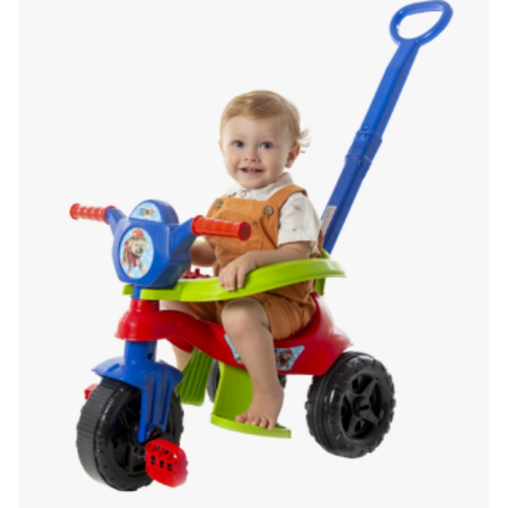 Motoca Completa 2025 👦 Menino - C/ Pedal, Empurrador, Protetor - 1 a 3 anos - Inmetro - Gold em Oferta na Shopee