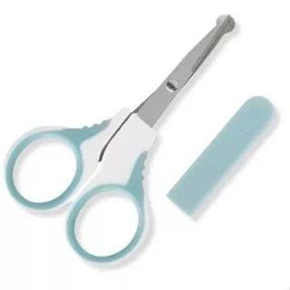 Tesoura de Segurança Infantil com Capa Protetora – Para Unhas de Bebê | 10 x 5 cm