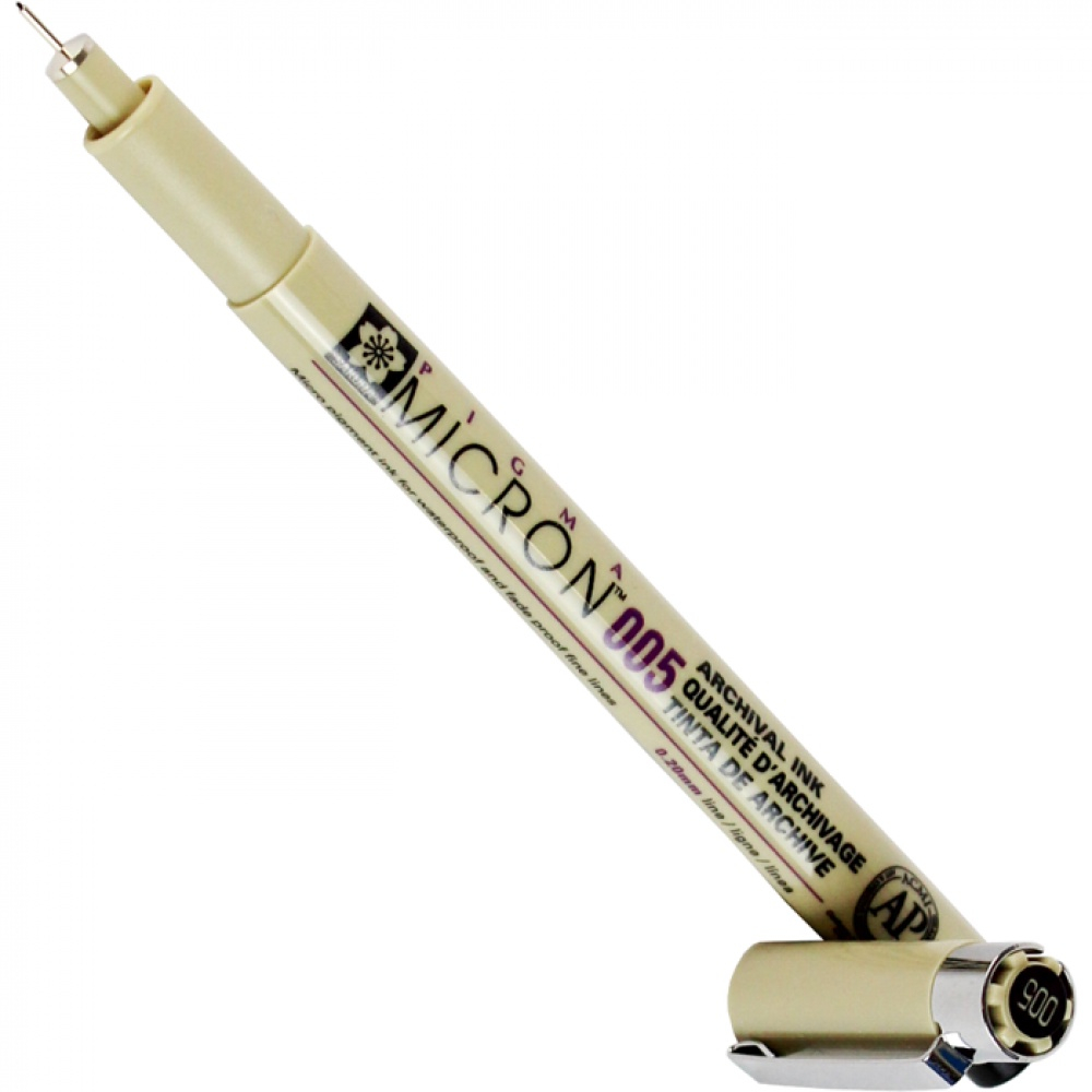 Caneta Nanquim Sakura Pigma Micron 0.05mm Preto