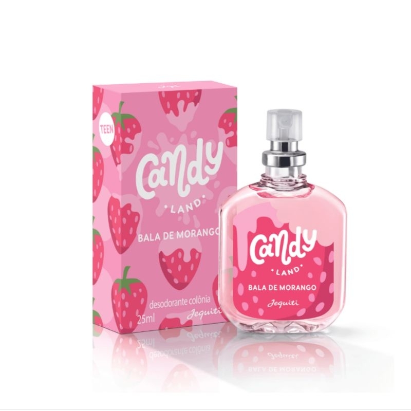 Desodorante Colônia Candy Land Bala De Morango, 25 Ml