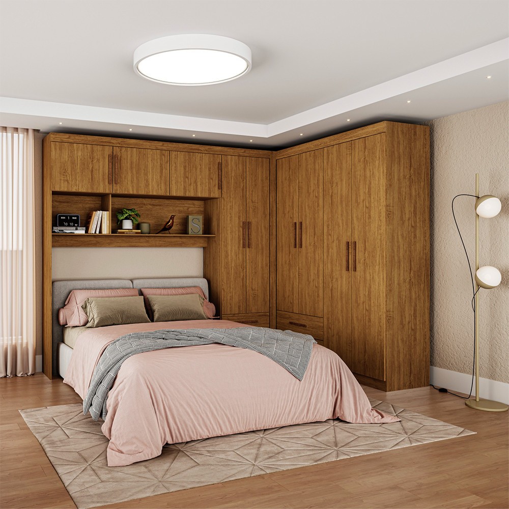 Guarda-Roupa Casal Modulado Hercules 9 Portas 4 Gavetas em Oferta na Shopee