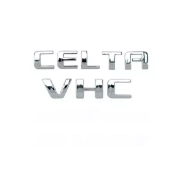 Kit Emblema Letreiro Celta Vhc 2 Pçs Gm Chevrolet