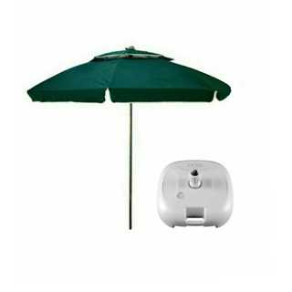 Kit Guarda Sol Poliéster 2,20m + Base Praia Piscina Churrasco
