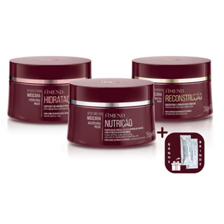 Kit Cronograma Capilar Mascaras Essenciais Amend 250g em Oferta na Shopee