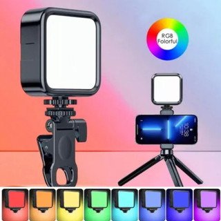 Luz De Preenchimento Recarregavel RGB Para Câmera Computador Vídeo Fotografia Luz Portátil Sem fio