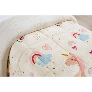 Coberdrom Edredom Everest Solteiro Manta Sherpa Lã Carneiro Muito Quentinho 1 Peça MULTI C...