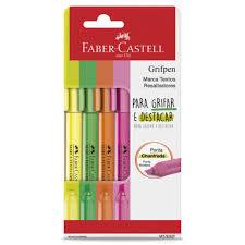 Marca Texto Faber-Castell Grifpen 4 Unid