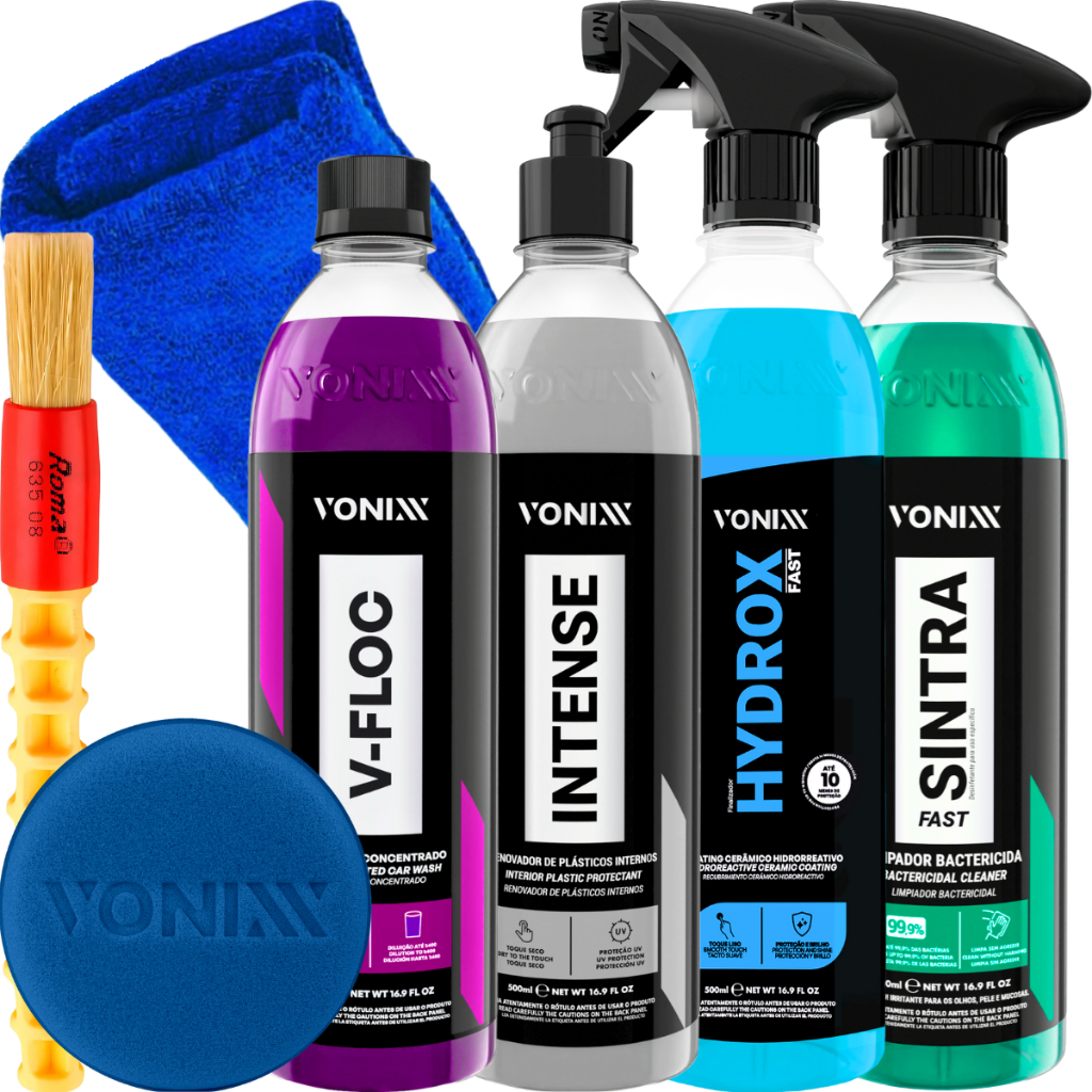 Vitrificador Hydrox Fast 500ml Vonixx Shampoo Neutro V-floc 500ml RevitalizaDOR Intense Sintra Fast