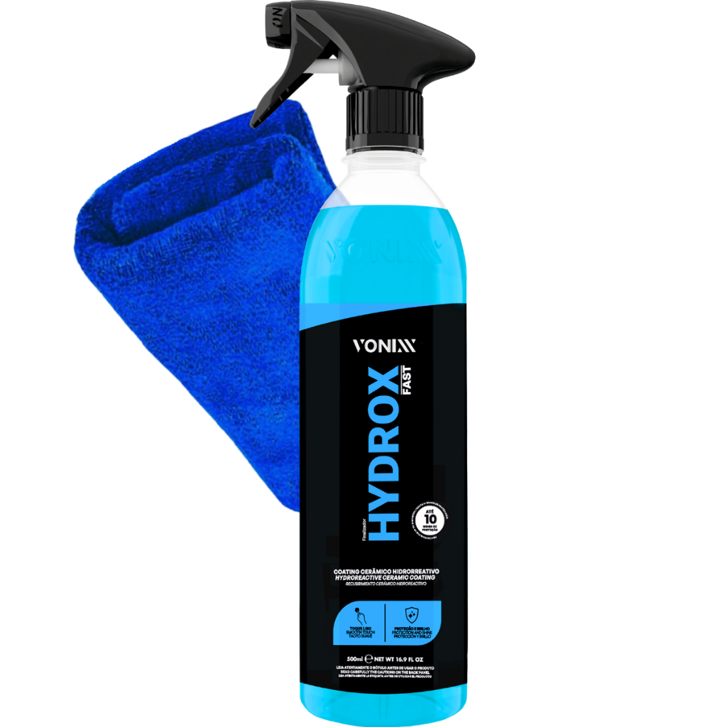 Coating Vitrificador Automotivo Carro Molhado Hydrox Fast 500ml Vonixx Pano 40x40 em Oferta na Shopee