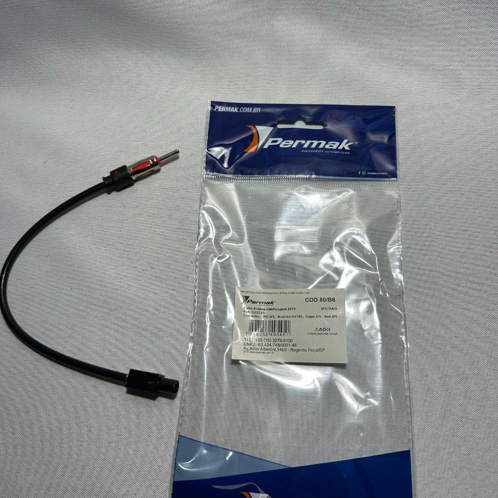 Cabo de Antena Permak GM/Peugeot/Jeep/Renault/VW em Oferta na Shopee