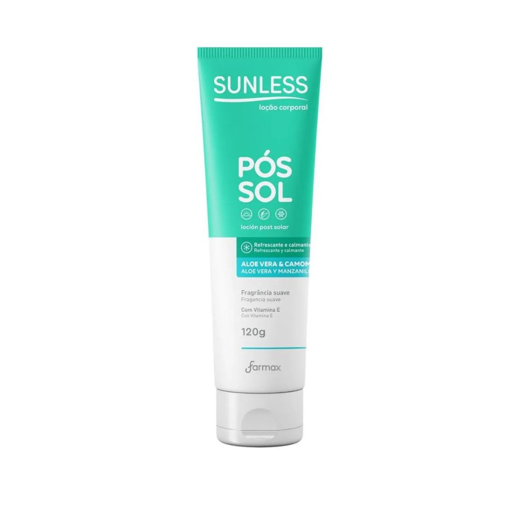 Loção Pós Sol Camomila Com Aloe Vera Sunless 120g