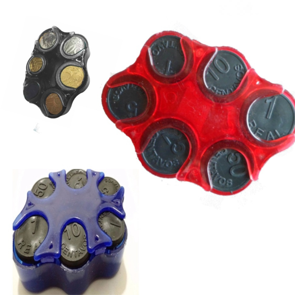 Porta moedas automotivo para Apps Bolso Segurança Bolsa Troco Comércio Carro Cofre Carteira Porta